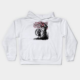 Mask under the moon Kids Hoodie